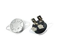 1pcs 4 Feet Circular KSD302X/T KSD306 250V 20A Manual Reset Bipolar Thermostat -75 85 90 92 93 95 105 Degree Temperature Switch(105 Degree Celsius)