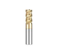 1pcs 4-Flute Tungsten Steel Milling Cutter Titanium Alloy Special Unequal Divided Edge Spiral End Mill CNC Machining Center(14x45x14Dx100L)