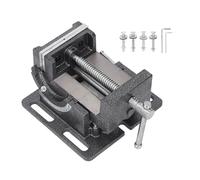 1pcs 4 Inch Adjustable Bench Vise with 90 Degree Tilting Angle and Removable Jaw for Enhanced Clamping
