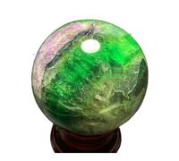 1pcs 400-450g Fluorite Ball Colorful Quartz Crystal Gemstone