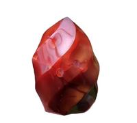 1pcs 400-500g Red Agate Torch Crystal Flame Carnelian Gemstone