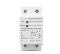 1pcs 40A 230V Din rail automatic recovery reconnect over voltage and under voltage protective device protection relay WPD1-60(60A)