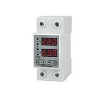 1Pcs 40A 63A Digital Adjustable Over & Under Voltage Protector Dual Display 230V Relay Surge(25 V)