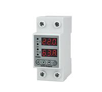 1Pcs 40A 63A Digital Adjustable Over & Under Voltage Protector Dual Display 230V Relay Surge(40a)