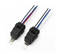 1pcs 40A waterproof integrated relay with wired socket DC12V DC24V 4/5 pin power relay sealed connector for car modification(DC12V,4 Pin)