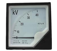 1Pcs 42L6 35kV/100V Pointer Type AC Voltmeter 120mmX120mm(35KV 100V)