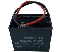 1pcs 450V 15uF 15mF CBB61 Motor Start Run Fan Capacitor