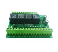 1PCS 4Ch DC 12V/24V 4AI-4DI-4DO 4-20MA 0-5V 0-10V Analog Digital Mixed IO Module Modbus RTU RS485 Relay Board Current Voltage ADC(DC 24V,0-20MA Only Board)