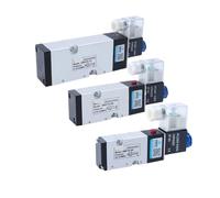 1PCS 4M210-08 4M310-08 4M410-10 Pneumatic Electric Solenoid Valve 2 Position 3 Port Five Way Control Air Valve Electromagnetic.(4M310-10 PC8-03,DC24V)