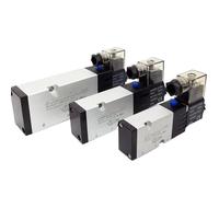 1PCS 4M210-08 4M310-10 4M410-15 Pneumatic Electric Solenoid Valve 2 Position 3 Port Five Way Control Air Valve Electromagnetic.(4M310-10 PC6-03)