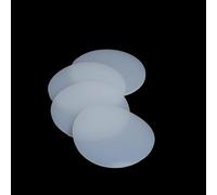 1pcs 4mm Thick Silicone Gasket Pad - Solid Round Rubber Sheet, 12mm to 100mm Diameter, White(12mm)
