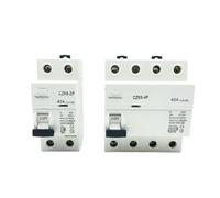 1PCS 4PAC type electromagnetic residual current circuit breaker AC 2 pole 25A 40A 63A 80A 100A 30mA 100mA 300mA(A Class EM Type,4P16A100MA)