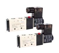 1pcs 4V110-06 4V210-08 4V310-10 4V410-15 Pneumatic Solenoid Valve Direction Control Solenoid Valve 12V 24V 110V 220V(4V310-08,AC220V)