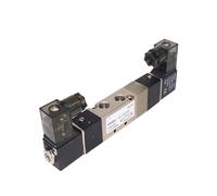 1PCS 4V130C-06 Air solenoid valve 3-position 5-way 1/8" pneumatic control valve DC12V DC24V AC110V AC220V(DC12V)