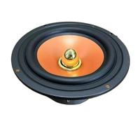 1Pcs 5.25 Inch Mid Bass Speaker 4 Ohm 30W High Power Orange Paper Cone Bullet Head Home Speaker