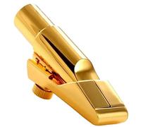 1pcs 5#/ 6#/ 7#/ 8#/ 9# E-flat alto/treble/tenor saxophone metal flute mouthpiece mouthpiece accessories Saxophone Parts(Gold,6#)
