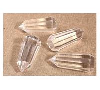 1pcs 5-6cm White Crystal tip Single 12 - Sided Columns Gemstone Stone