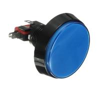 1pcs 5 Colors Light Lamp DC12V 60MM Button Switch(Blue)