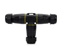 1Pcs 5-Core Screw Terminal IP68 Waterproof Cable Connectors, T-Type Three-Way Outdoor Junction Box Connector Wire Gauge Range(14-18mm), Electrical Quick-Release Cable Connectors