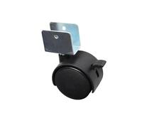 1PCS 50.0mm Plastic Caster Replacement Angle Brake Swivel Office Sofa Chair Bed Carts Trolley For Furniture Wheels With for Home and Office