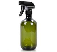 1Pcs 500ml Cleaning Spray Bottles, Plants Mister Sprayer, Hair Water Spray Bottle Durable Trigger, Adjustable Mist/Stream Refillable Empty Mister Spray Bottles for Hair, Plant, Cleaning (Green)