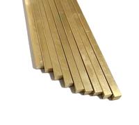 1Pcs 500mm Brass Square Rod, 1mm, 1.2mm, 1.5mm, 2mm, 2.5mm, 3mm Small Square Solid Bar(1.5x1.5x500mm)
