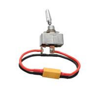 1PCS 50A Power Switch On Off Controller 12V 24V 64V Metal Rocker With XT60 T Plug Connector Compatible with RC Bait Boat Yacht Compatible With Standard Marine Devices(With XT60 plug)