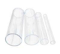 1PCS 50cm Long Transparent Acrylic Pipe - Durable Round Tubing for DIY Projects, Gardening, and Aquariums(25mm)