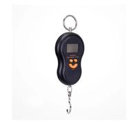 1pcs 50Kg /10g LCD Digital Scales Portable Hanging Scale BackLight Fishing Pocket Electronic Weight Scale Luggage Mini Scale for Garage Farm(Black)