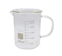 1pcs 50ml100ml 250ml500ml1000mlLab High Borosilicate Glass Beaker with Handle Scale Measuring Cup Laboratory Equipment (300mL)
