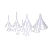 1PCS 50mm 60mm 75mm 90mm 120mm 150mm Short Stem Long Stem Plastic Funnel For Kitchen Lab Teaching Funnels For Filling Bottles or Containers(75mm)