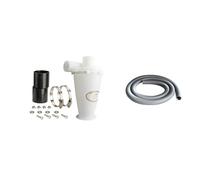 1pcs 50mm ID SN50T6 Sixth Generation Turbo Cyclone Vacuum Cleaner Filter Dust Collector Separator (Color : D yclone with Tube-01)