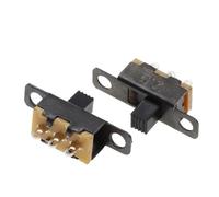 1PCS 50V 0.5 A SS12F15 Size Black SPDT Slide Switch for DIY Power Electronic Projects G4 1P2T Toggle Switch Handle 4MM(30PCS)