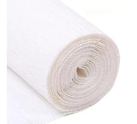 1Pcs 50x250cm Colored Crepe Paper Craft DIY Flowers Decoration Gift Wrapping Paper Craft Roll Origami Handmade Crinkled Paper(Pure white)