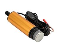 1pcs 51MM 30L/min 12V 24V Electric Submersible Fuel Transfer Pump for Diesel Oil Water 12 Volt 24 V Industrial Grade(12V,Alligator Clip)