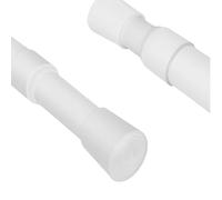 1PCS 55-90CM Curtain Poles Telescopic Tension Curtain Rail No Drill Adjustable Tension Rod Shower Rail Curtain Pole for Kitchen Cupboard Bathroom Window (White, 55-90CM)