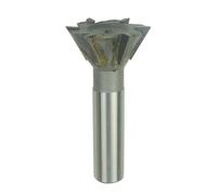 1pcs 55 Degree 60 Degree Dovetail Cutter 16-45mm Cutting Diameter Carbide Tungsten Steel Straight Shank Dovetail Slot Milling Cutter HSS Straight Shank Dovetail Slot Cutter End Mill(40x60 degree)