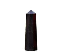1pcs 550-700g Black Tourmaline Column Quartz Crystal Wand Stone Tower Gemstone Stone