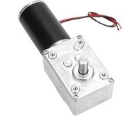 1pcs 5840-31ZY Worm Gear DC Gear Motor 12v24v 7RPM-470RPM Adjustable Speed Reverse Self-Locking High Torque Double Shaft Gear Motor(16RPM,24V)