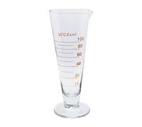 1Pcs 5ml to 2000ml Lab Glass Footed Apothecary Triangle Measuring Beaker Conical Graduated Measuring Cup With Spout (100ml)
