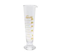 1Pcs 5ml to 2000ml Lab Glass Footed Apothecary Triangle Measuring Beaker Conical Graduated Measuring Cup With Spout (25ml)