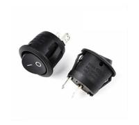 1PCS/5PCS/10PCS 20mm Round Type Rocker Switch SPST 2Pin ON-OFF Warped Board Power Switch IDGTTLDF(2,10PCS)