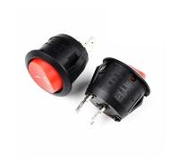 1PCS/5PCS/10PCS 20mm Round Type Rocker Switch SPST 2Pin ON-OFF Warped Board Power Switch IDGTTLDF(Red,5PCS)