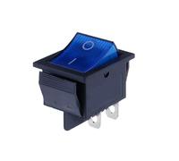 1PCS 5PCS Latching Rocker Switch Power I/O 4 Pins With Light 16A 250VAC 20A 125VAC(11mm,1Pcs)
