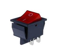 1PCS 5PCS Latching Rocker Switch Power I/O 4 Pins With Light 16A 250VAC 20A 125VAC(12mm,1Pcs)