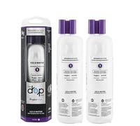 1PCS/5PCS Replacement Fridge Water Filter - Compatible with EDR1RXD1, W10295370A, 9081, Drop Filter 1, P8RFWB2L, P4RFWB, High Efficiency Purification(2 packs)