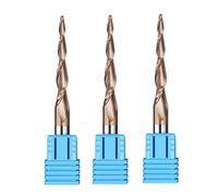 1pcs/5pcs Tapered Ball Nose Carving End Mill, 3.175/4/6/8mm 2 Flute Carbide Spiral Milling Cutter CNC Router Bit For 2D And 3D Engraving(5PCS,R0.75x30.5x6x75)