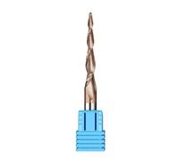 1pcs/5pcs Tapered Ball Nose End Mill 2 Flute Carbide Spiral Milling Cutter 3.175-12mm Shank CNC Router Bit for 2D and 3D Engraving(R2.0x30.5x6x75,1PCS)