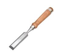1pcs 6-25mm cr-vs Wood Carving kni-FES Graver Carving Chisel Carpenter Tools with Walnut Handle Wooden Knockable Flat Woodworking (Flat Chisel_290mm 10mm1Pc)