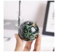 1pcs 6.5-7cm Polished Jasper Sphere Green Crystal Malachite Rock Ornament Decorative Gemstone